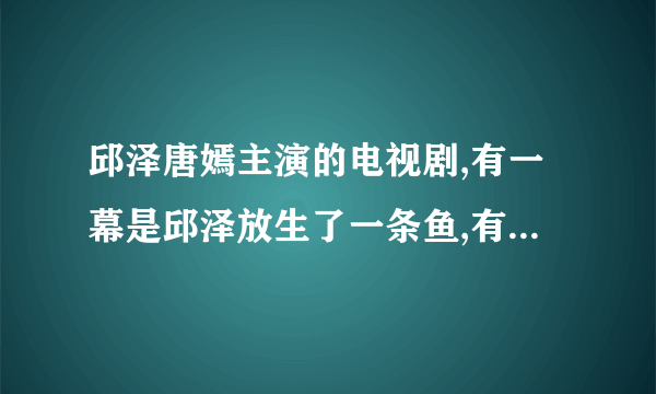 邱泽唐嫣主演的电视剧,有一幕是邱泽放生了一条鱼,有人知道是什么电视剧不?