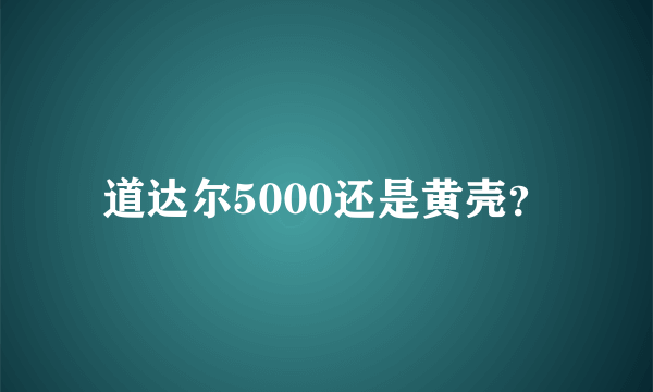 道达尔5000还是黄壳？