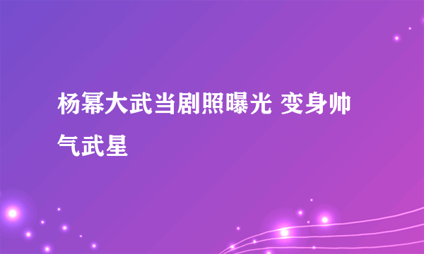 杨幂大武当剧照曝光 变身帅气武星