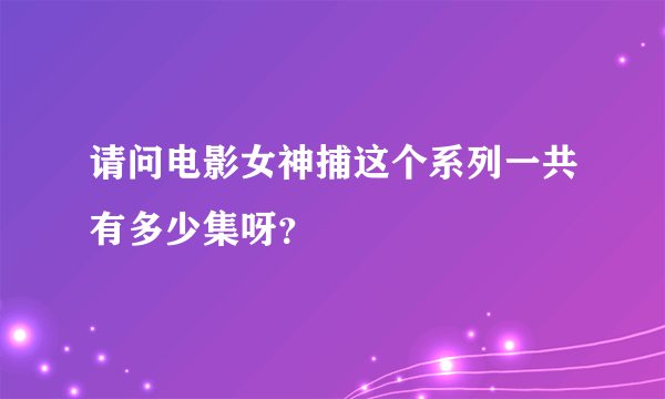 请问电影女神捕这个系列一共有多少集呀？