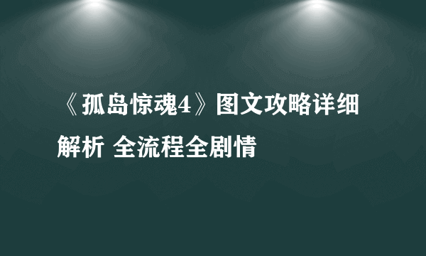 《孤岛惊魂4》图文攻略详细解析 全流程全剧情