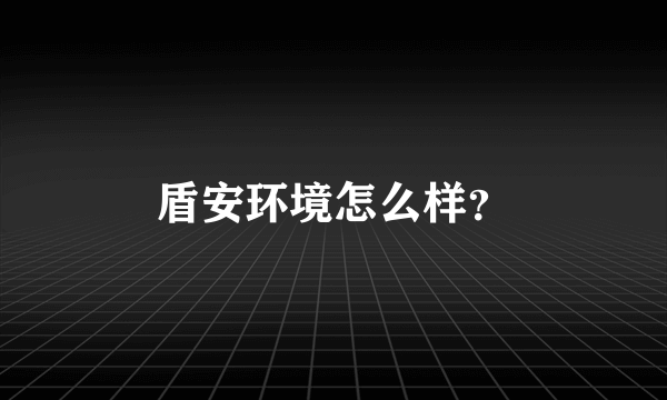 盾安环境怎么样？