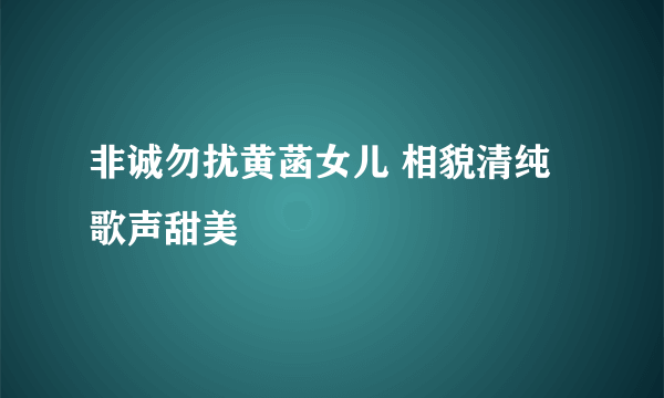 非诚勿扰黄菡女儿 相貌清纯歌声甜美