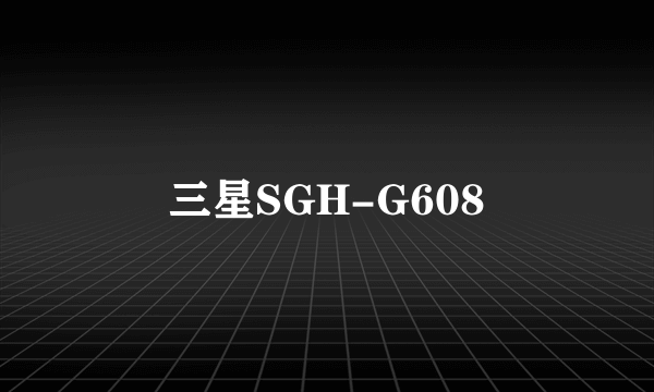 三星SGH-G608