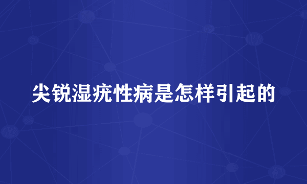 尖锐湿疣性病是怎样引起的