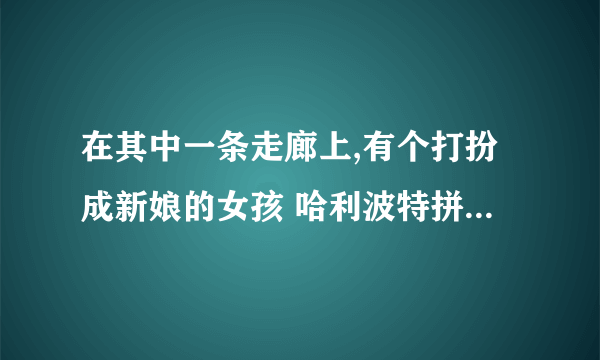 在其中一条走廊上,有个打扮成新娘的女孩 哈利波特拼图寻宝10.26攻略