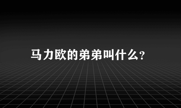 马力欧的弟弟叫什么？