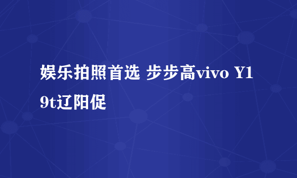 娱乐拍照首选 步步高vivo Y19t辽阳促