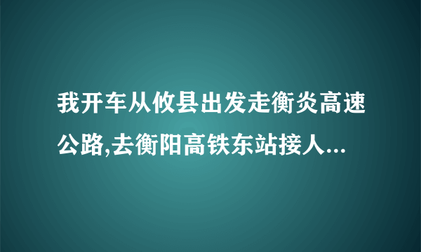 我开车从攸县出发走衡炎高速公路,去衡阳高铁东站接人，怎么走？