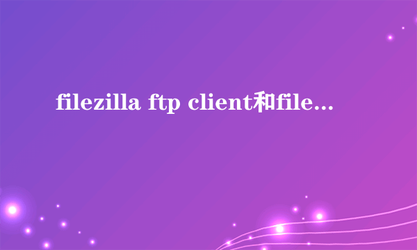 filezilla ftp client和filezilla server有什么区别？？分别有什么用途