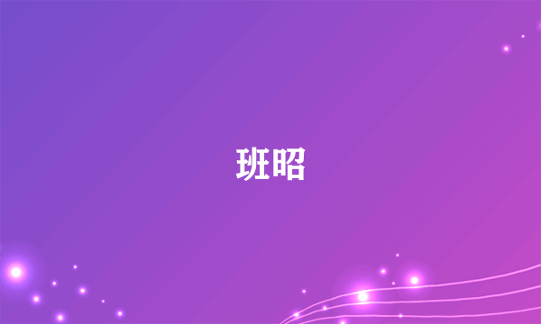 班昭