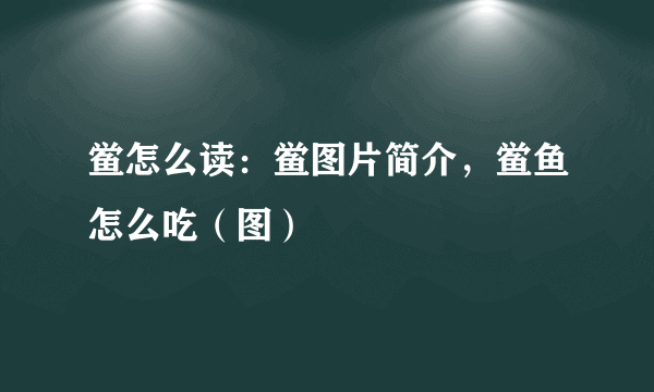 鲎怎么读：鲎图片简介，鲎鱼怎么吃（图）