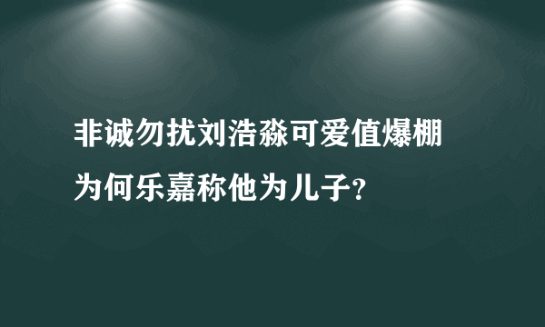 非诚勿扰刘浩淼可爱值爆棚 为何乐嘉称他为儿子？