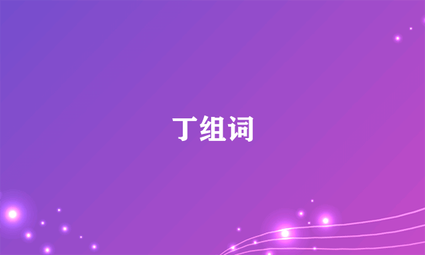 丁组词