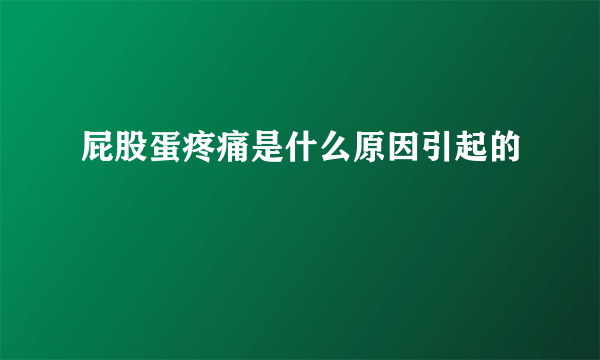 屁股蛋疼痛是什么原因引起的