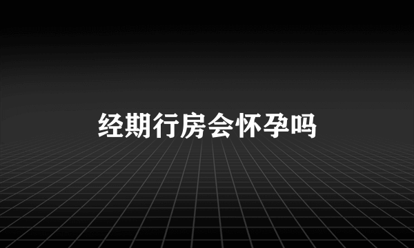 经期行房会怀孕吗